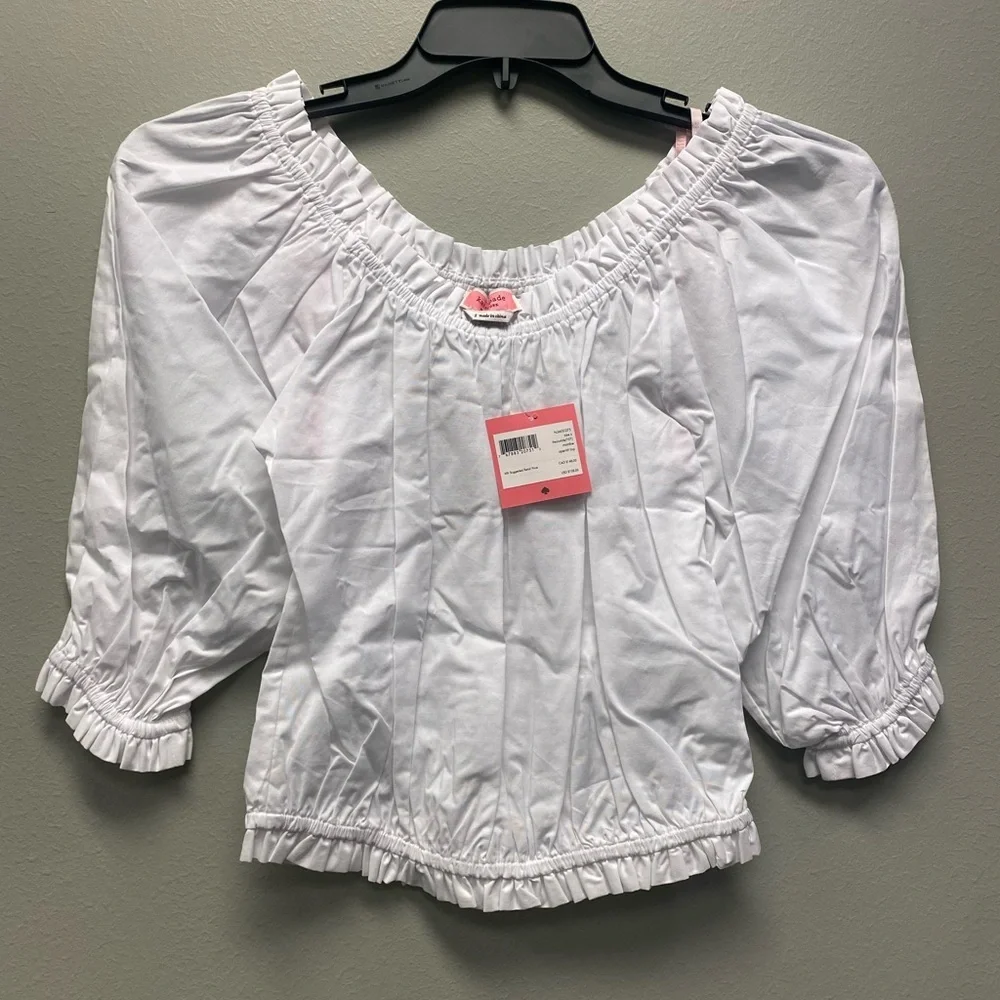 NWT Kate Spade Aperitif Poplin Top Size Small